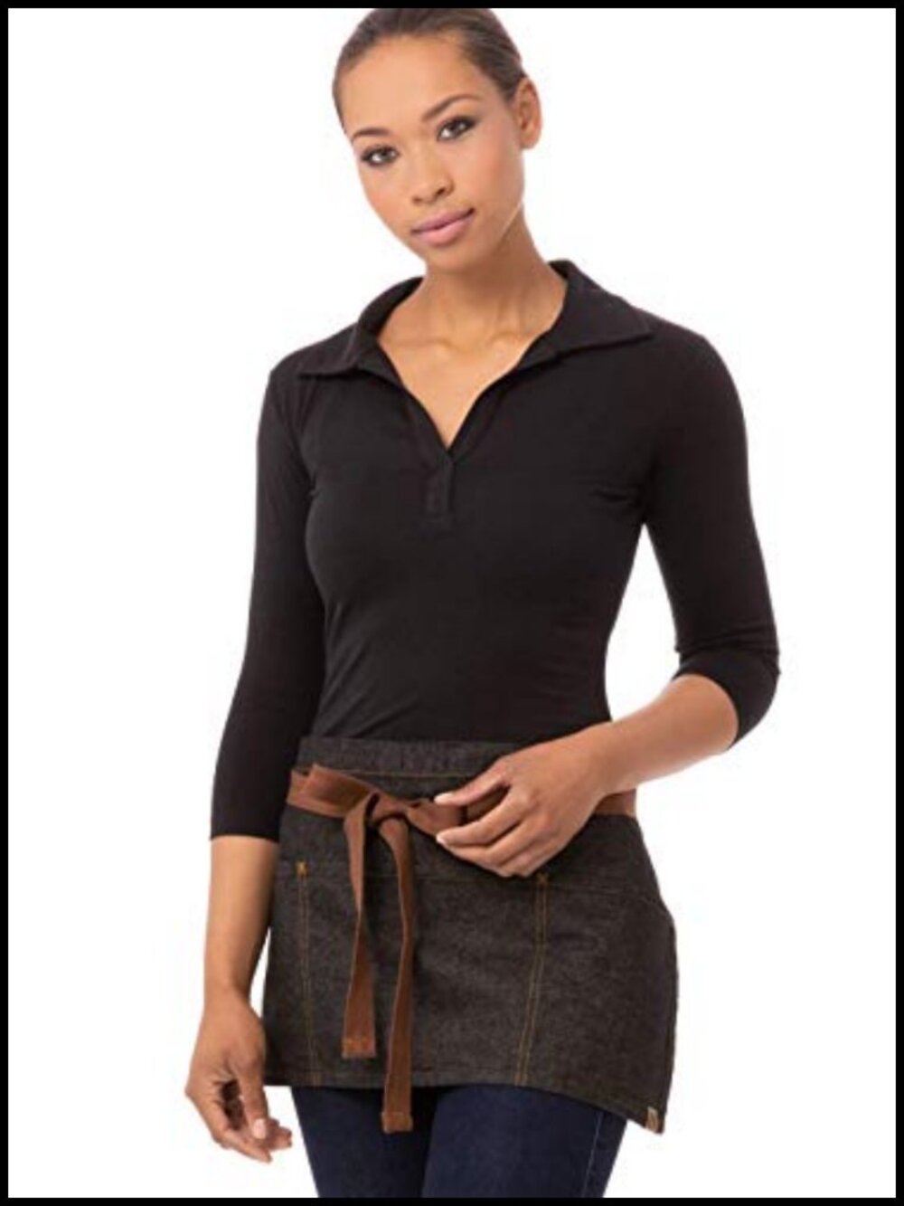 Unisex Memphis Waist Apron 100% Cotton 3 Pocket Restaurant Server